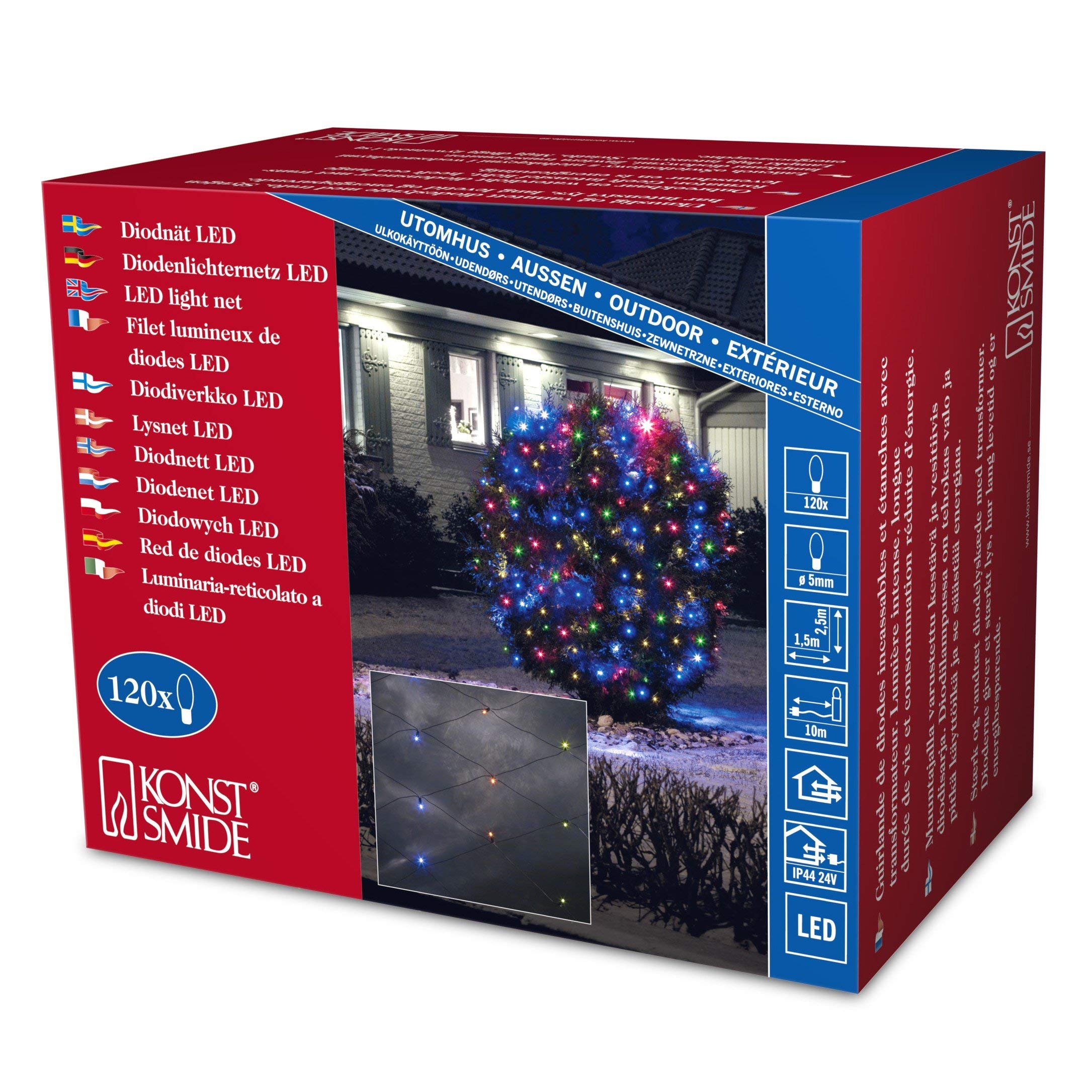 LED Light Nets, Black Cable, Plastic, Colourful, One Size 3.6watts