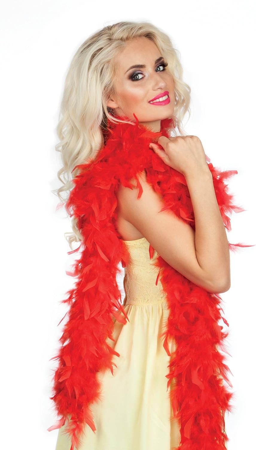 Boland 52700 - Feather Boa, 180 cm, Red - Image 3