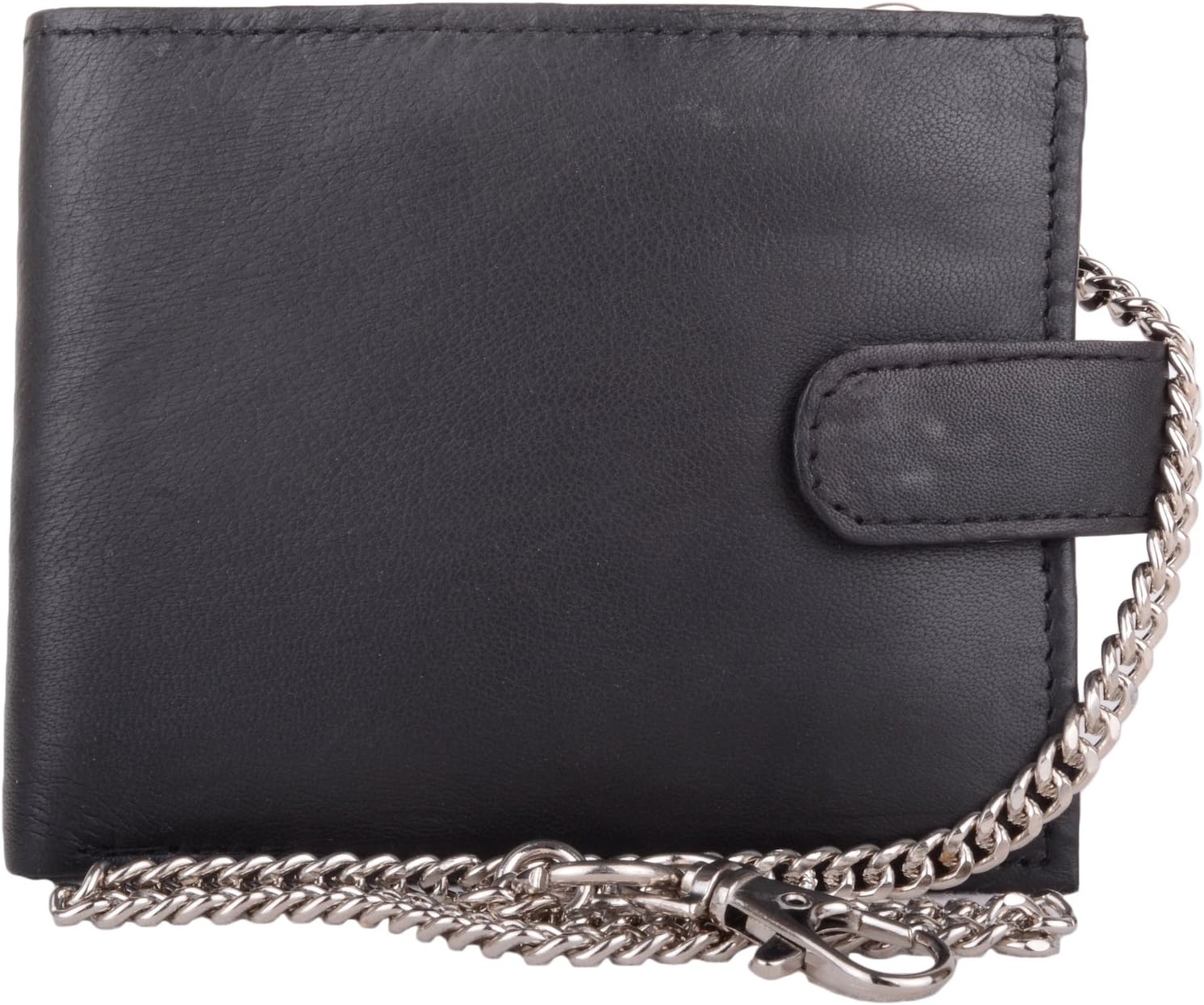 Mens Soft Leather RFID Protected Money/Coin Holder/Wallet with Key Chain