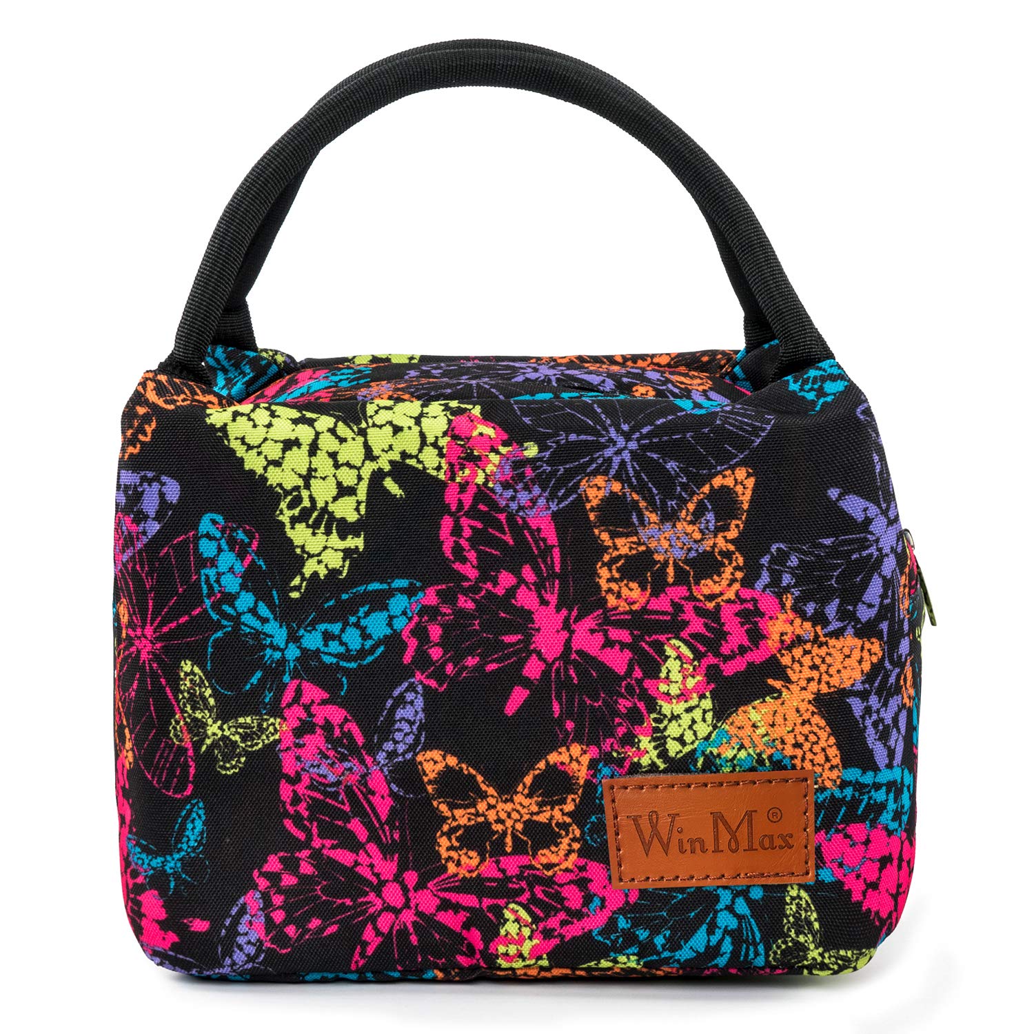 Winmax Bento Box Packed Lunch Bag Thermal/Cool lunchbag for Girls Women Adults (Butterfly)