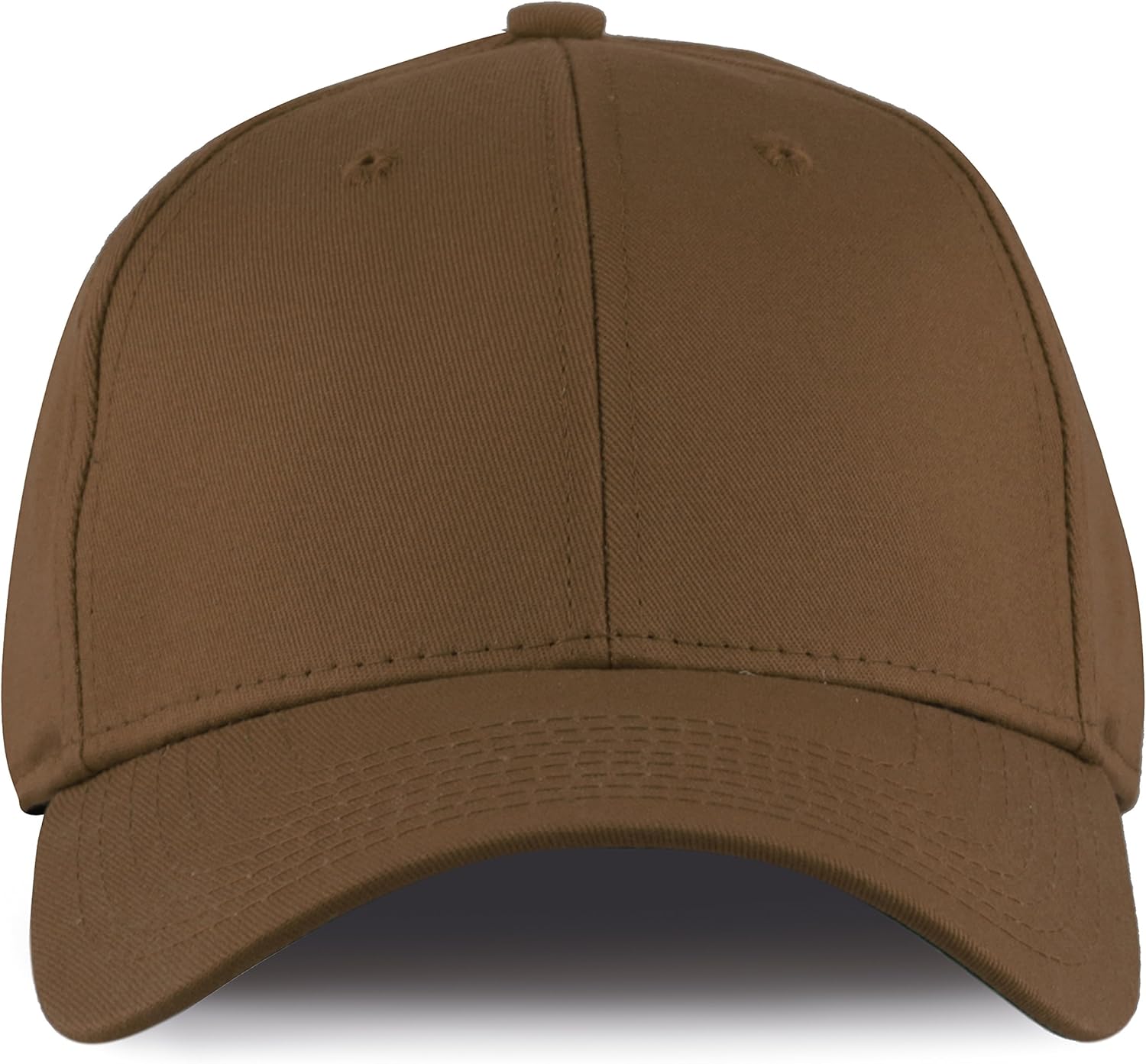plain brown baseball cap