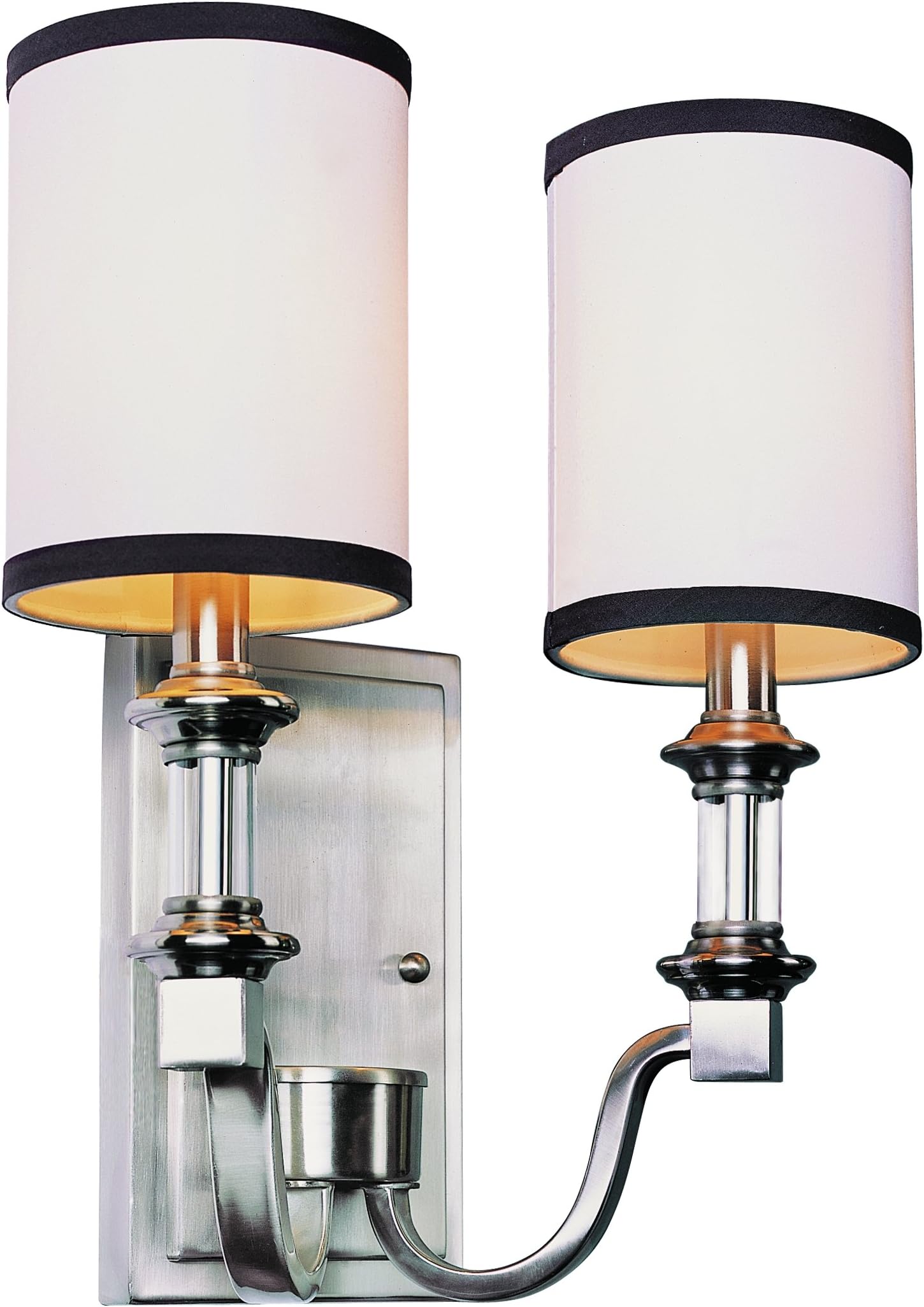Trans Globe Lighting 7972 BN 2-Light Wall Sconce Fixture, Brushed Nickel