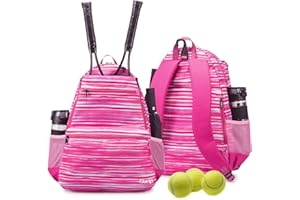Sucipi Tennis Bag Professional Tennis Backpack for Men and Women Racket Bags Holds 2 Rackets with Ventilated Shoe Compartment