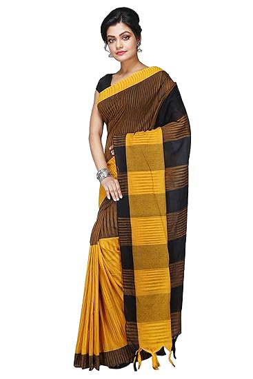 Women's Tant Cotton Saree With Blouse Piece