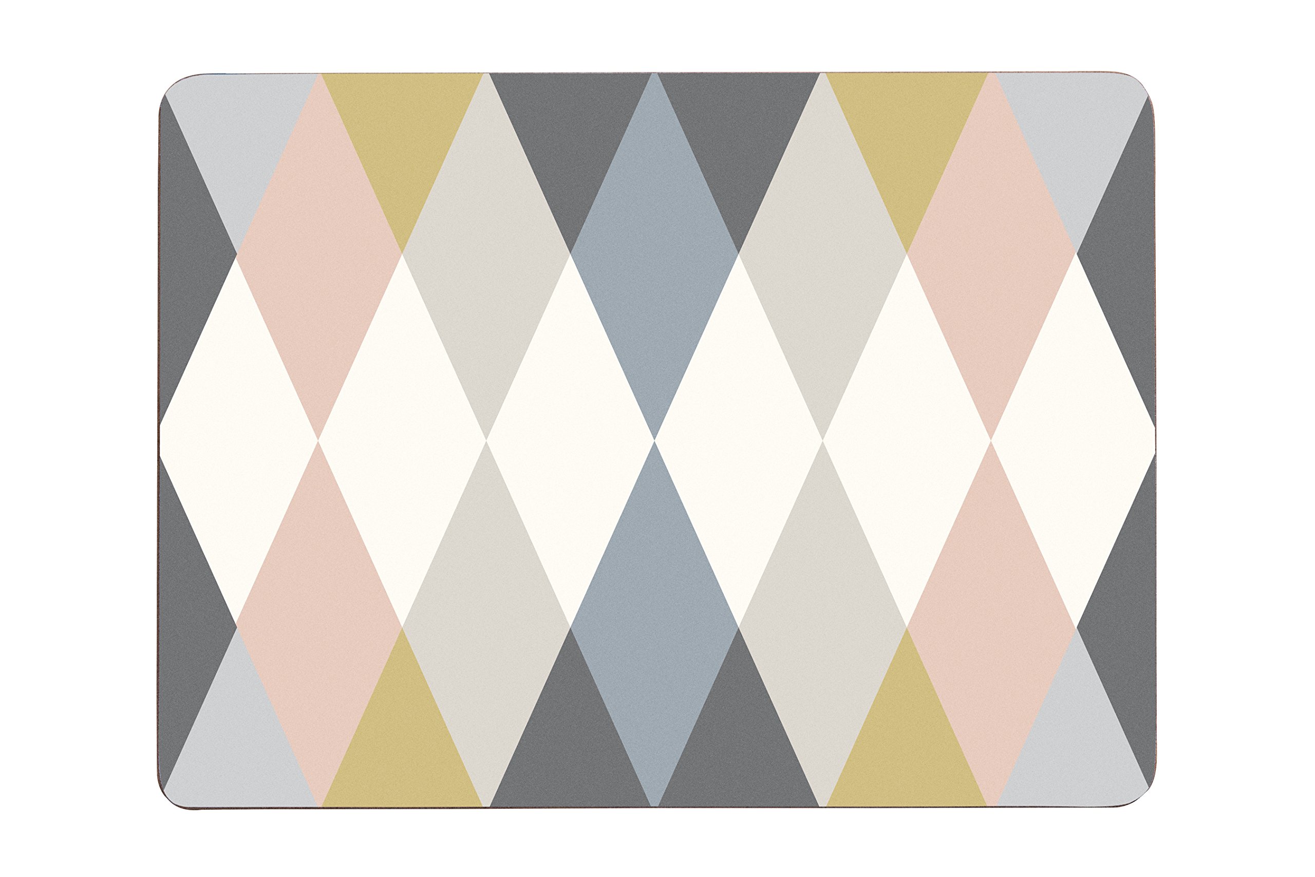Premier Housewares Cirque Placemats - Set of 4, Grey, H2 x W29 x D22cm
