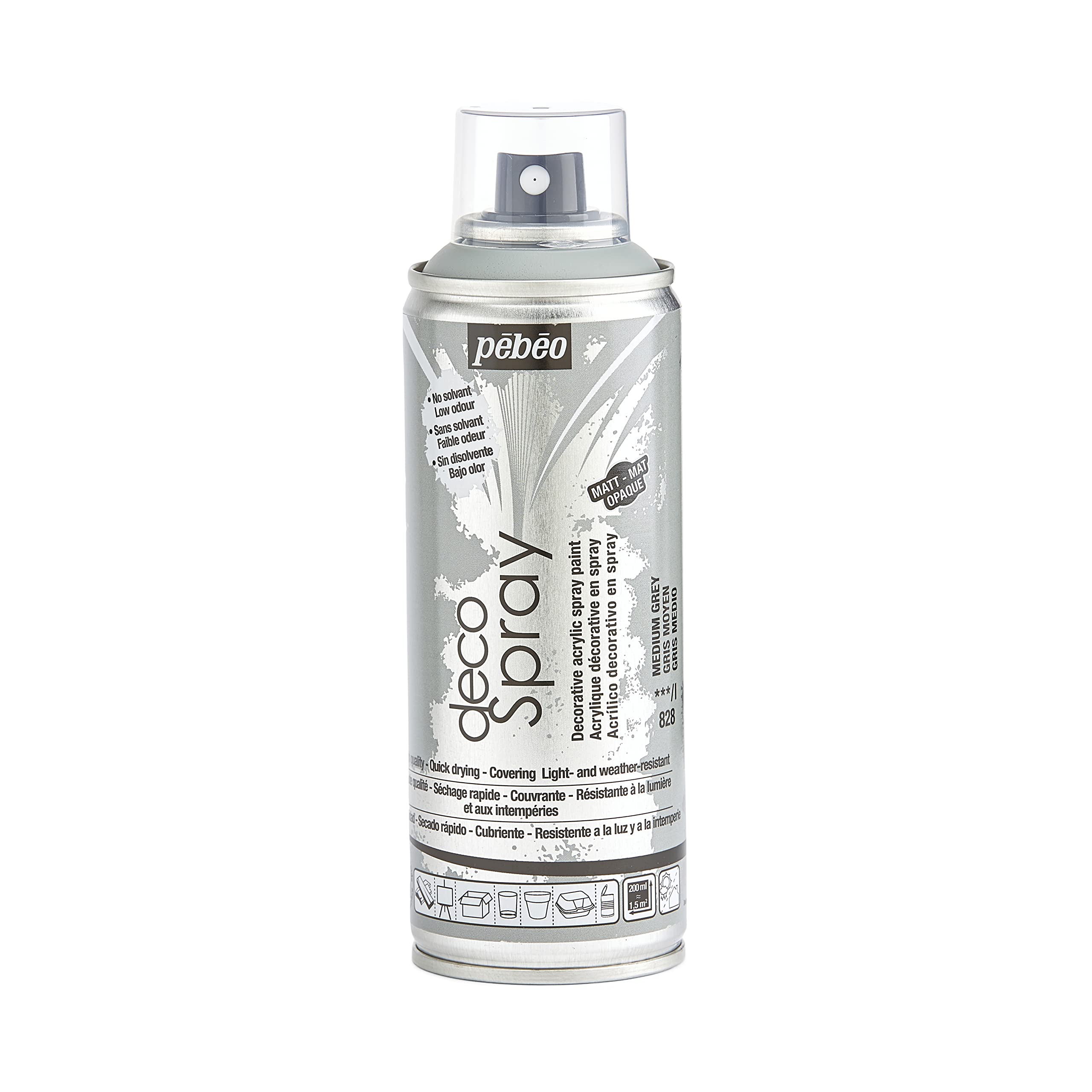 PEBEO 200ml Decospray, Medium Grey