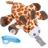 Nuby Snuggleez Pacifier | Plush Combo Set - Giraffe