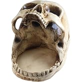 GuoShuang Gothic Skull Candy Bowl Decorative Key Holder &ndash; Witchy Home Decor Retro Skull Sculpture for Halloween Party, Entryway Key Bowl, Gothic Desk Accessories &amp; Unique Home Decor