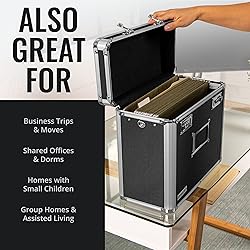 Vaultz File Organizer Storage Box - 14 x 7 x 12.19
