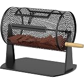 Orionstar Raffle Drum, Metal Lottery Spinner for Tickets, Medium Size Cage with Wooden Handle, Professional Ticket Tumbler for Fundraisers, Events and Parties, Holds 2500 Stubs, Black