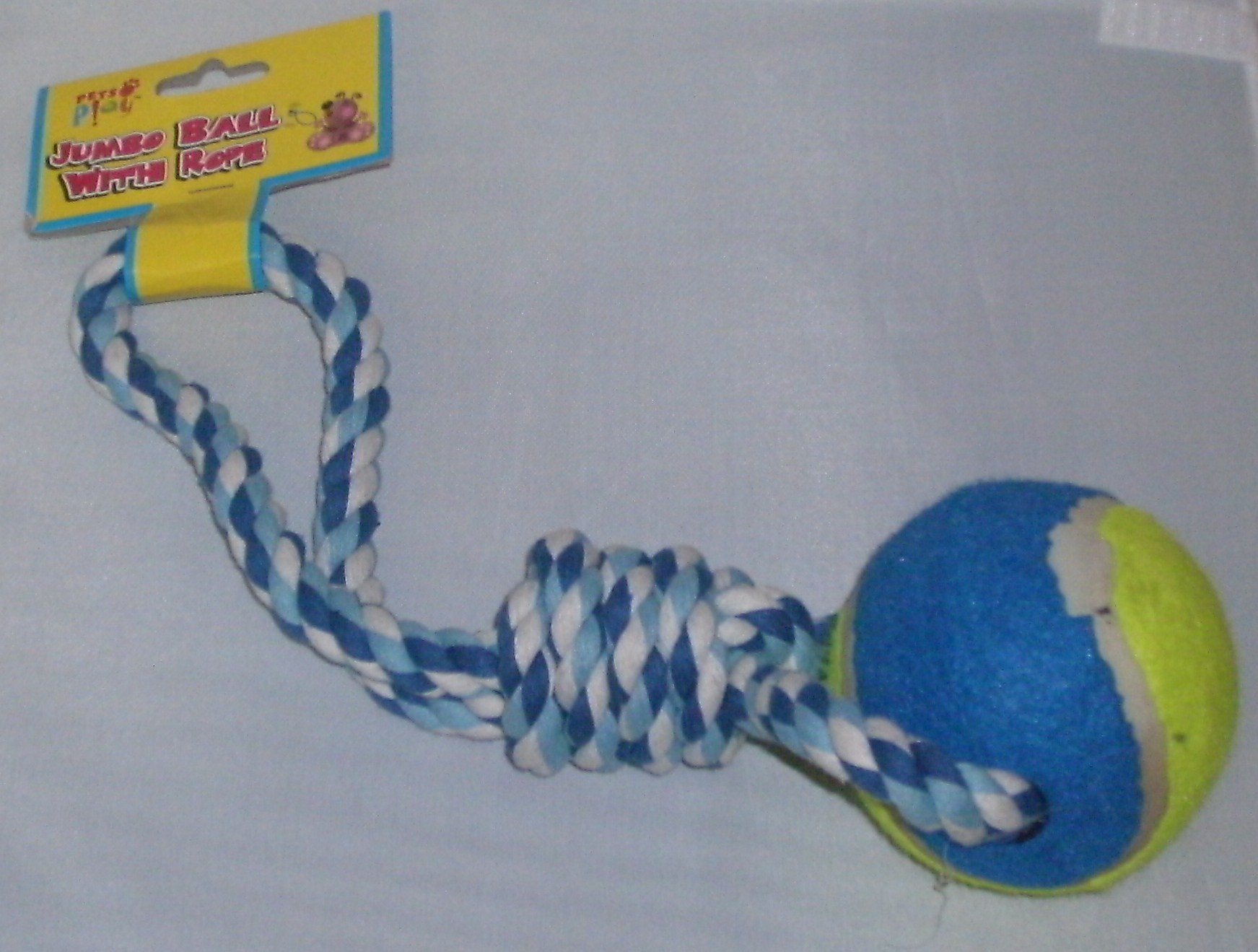 pets at play Jumbo Tennis Ball with Rope