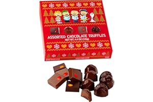 ASTOR CHOCOLATE Peanuts Christmas Chocolate Truffles Gift Box, Snoopy Gourmet Food Gifts, Charlie Brown Present for Women Men Grandma Mom Teens, Prime Holiday Guide, Kosher Belgian Candy, Holiday Party