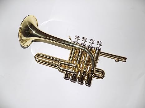 Bb Schlussel Piccolo Trompete Gelb Messing Korper Lack Oberflache Mit Koffer Und Mundstuck Instrumentos Musicais Profissionais Amazon De Musikinstrumente
