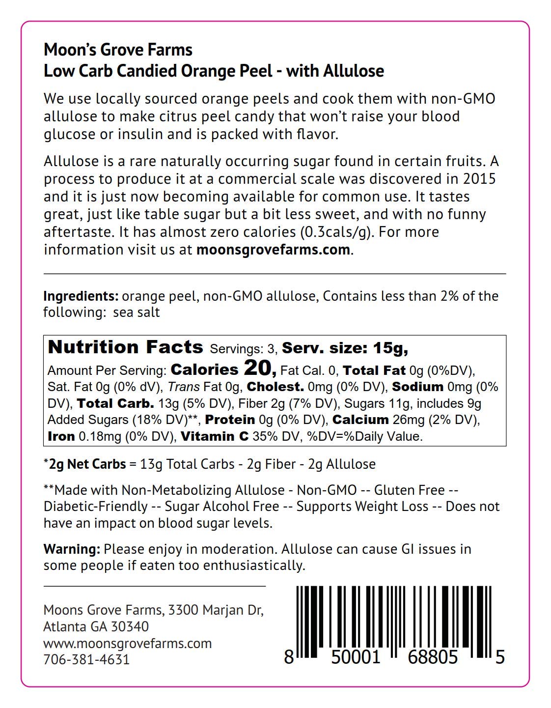 Amazon Com Moons Grove Farms Low Carb Naturally Healthy Candies Keto Friendly Low Net Carb Gluten Free Low Calorie Variety Pack Of 6 One Of Each Citrus And Two Ginger Grocery Gourmet