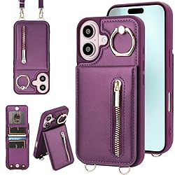 Jcxtrombulous Crossbody Wallet Case for iPhone 16