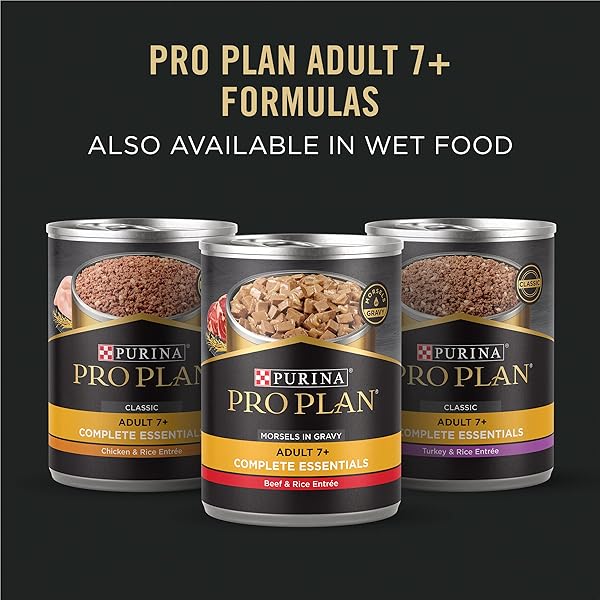 PURINA PRO PLAN SENSITIVE SKIN AND STOMACH DRY DOG FOOD SENIOR ADULT 7 PLUS SALMON AND RICE FORMULA – 4 LB. BAG