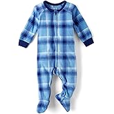 The Children's Place baby-girls And Toddler Fleece Long Sleeve Zip Front One Piece Footed Pajamas,sleep & Play