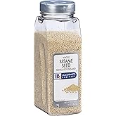 McCormick Culinary Whole Sesame Seed, 16 oz - One 16 Ounce Container of Hulled Whole White Sesame Seeds Perfect for Noodle Dishes, Sushi, Stir-Fries and Coating for Meat and Fish
