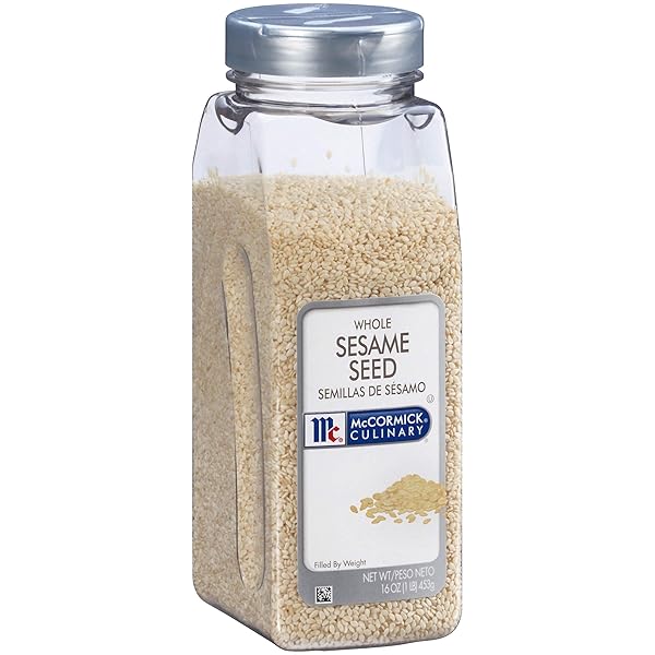 MCCORMICK CULINARY WHOLE SESAME SEED, 16 OZ –...