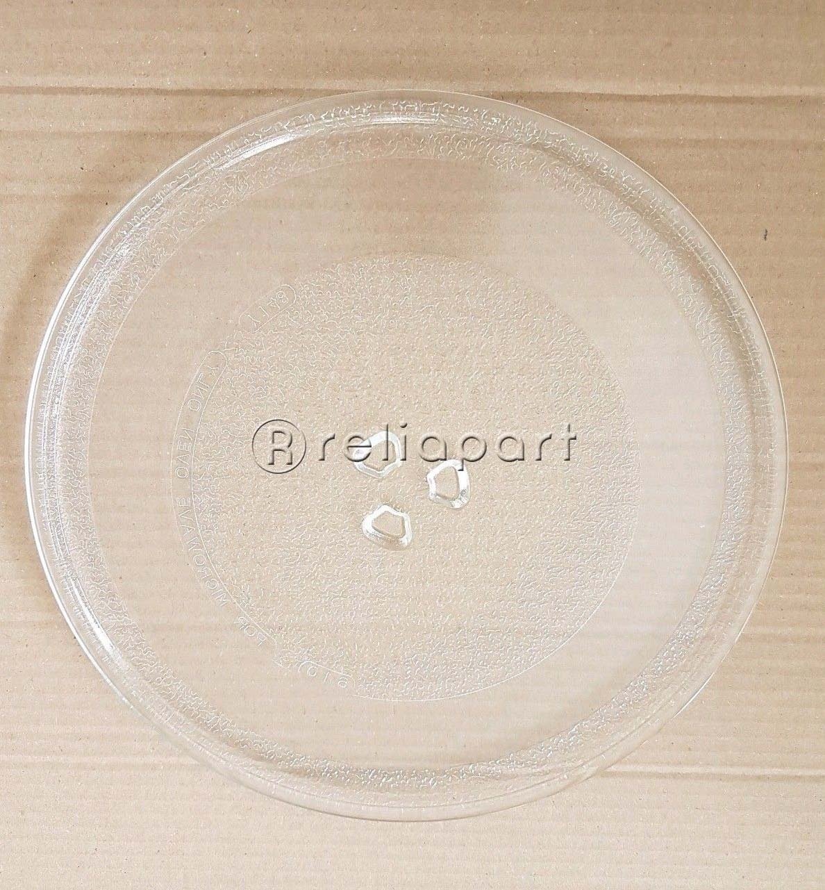 Reliapart - Plato de cristal giratorio con 3 fijadores para ...