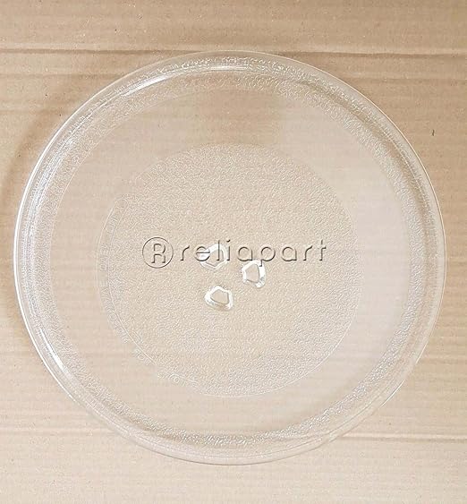 Reliapart - Plato de cristal giratorio con 3 fijadores para ...