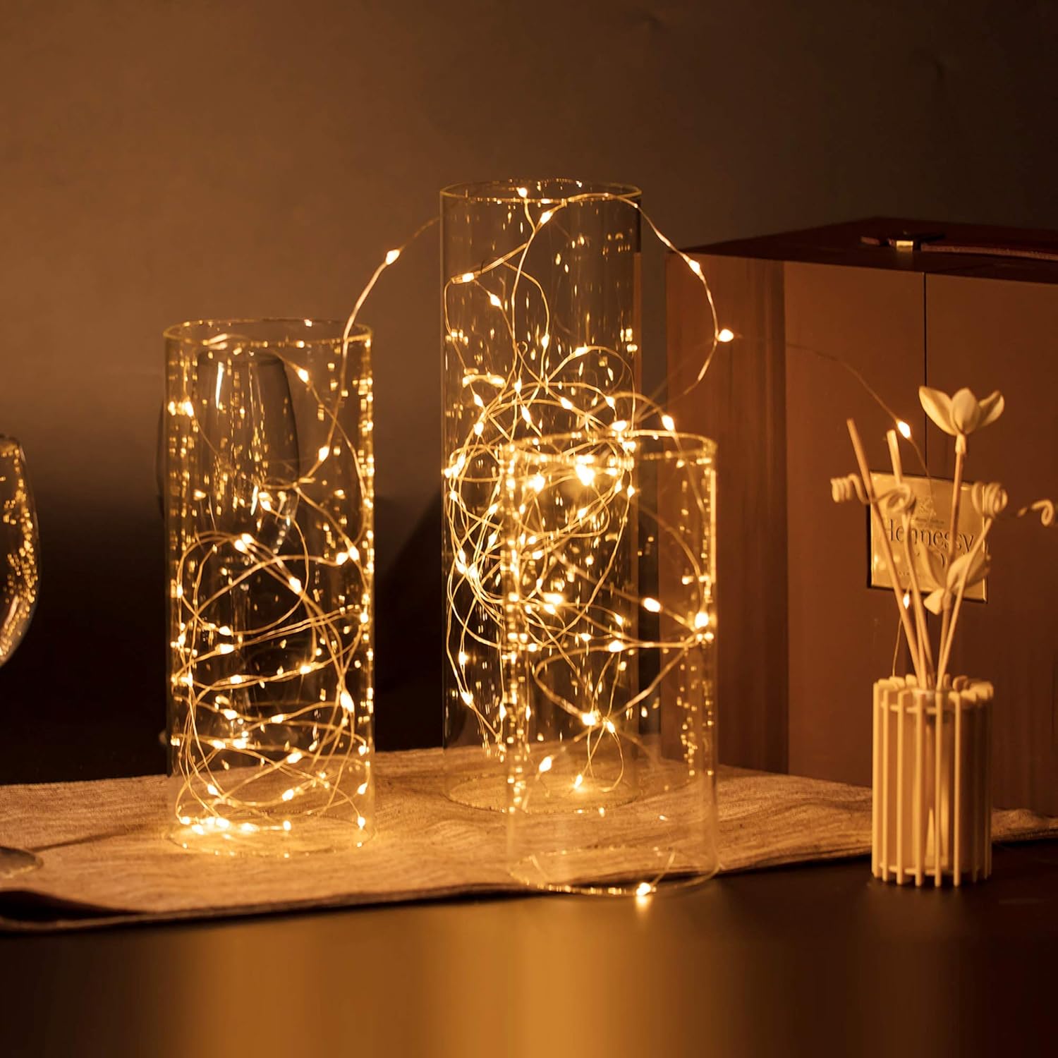 WGVI Hurricane Candle Holder Sleeve, Wide 4", Height 8", Clear Glass Cylinder Open Both Ends, Chimney Tube, Open Ended Candle Shade, 1 Piece: Home & Kitchen