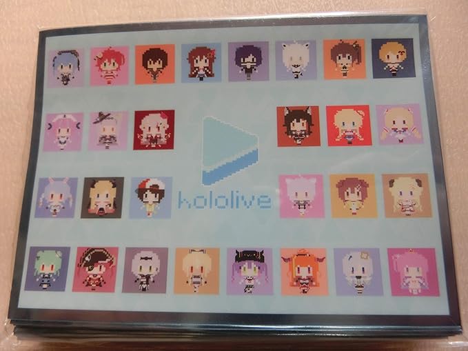 Amazon ホロライブ 白詰草 ドット絵 全員集合 湊あくあ 兎田ぺこら 宝鐘マリン 紫咲シオン 星街すいせい 白上フブキ 潤羽るしあ スリーブ トレカ 通販