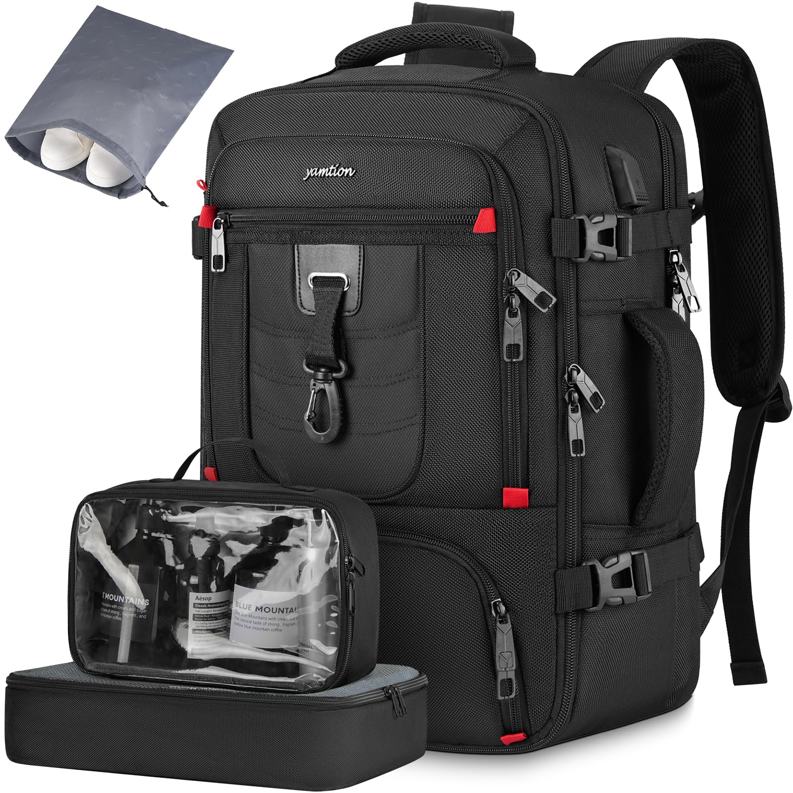 Photo 1 of YAMTION Carry On Backpack,Travel Backpack with 3 Packing Cubes for Men Women,Laptop Backpack Airline Approved Weekender Bag Mochila de Viaje