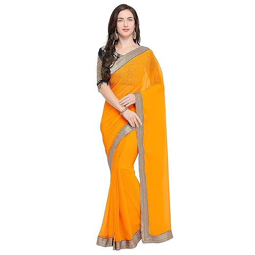 Anand Sarees chiffon with blouse piece Saree