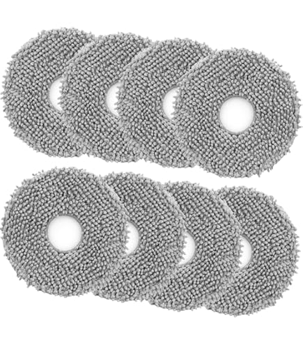 8 Pack Microfiber Mop Pads For Roborock Q Revo/Saros Series | Washable Replacement Pads For Robot Vacuum Mops 6 thumbnail image