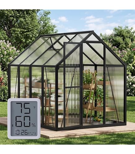 Amazon.com : Palram - Canopia 6x8 Greenhouse for Outdoors, Walk-In