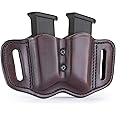 1791 Gunleather 2.2 Mag Holster - Double Mag Pouch for Double Stack Magazines, OWB Magazine Pouch for Belts