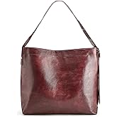 NEWBELLA Women's Vegan Leather Tote Bag - Lightweight Soft Shoulder Purse or Crossbody Bag for Work & Everyday Use