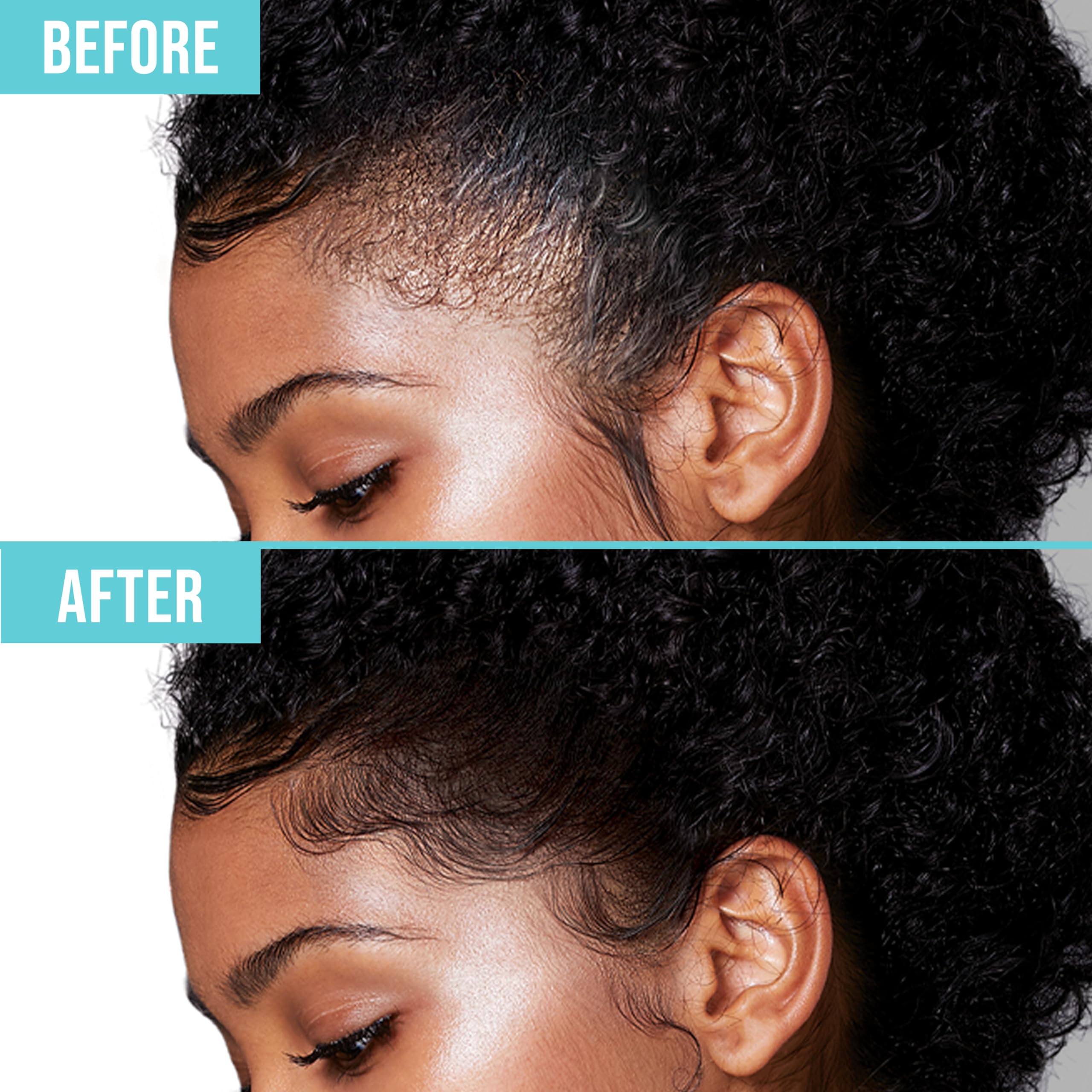 KISS COLORS & CARE Maximum Hold Edge Fixer, Non-Greasy Gel Formula Infused With Biotin B7, 24 Hour Hold, ‘Strawberry Acai’ Scented, 3.38 Fl. Oz. (100 ml)
