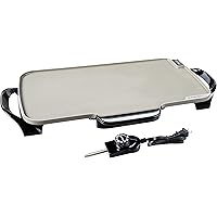 Presto 07062-22-Inch Ceramic Removable Handles Electric Griddle, 22 Inch, Black