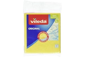 Vileda Original Sponge Cloth Pack of 5 Assorted Colours