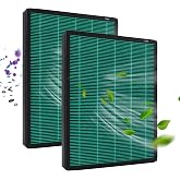 300/300S HEPA Filter Replacement, Compatible with Coway AIRMEGA Max2 300/300S Air Purifier AP-1515-H, 2-In-1 Green Air Purifier Filter and Activated Carbon Filter for Dust, Smoke and More, 2Pack