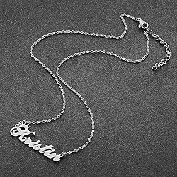 Custom Silver Name Necklace Personalized for