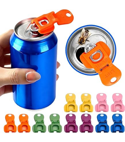 Lot de 6 ouvre-boîtes manuels simples - Ouvre-boîtes colorés pour soda et bière et Lot de 6 ouvre-boîtes manuels simples - Ouvre-boîtes colorés pour soda et bière et