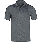 AG-GEAR Men’s Performance Polo Tee, Men’s Agricultural Workwear Polo Shirt with SPF