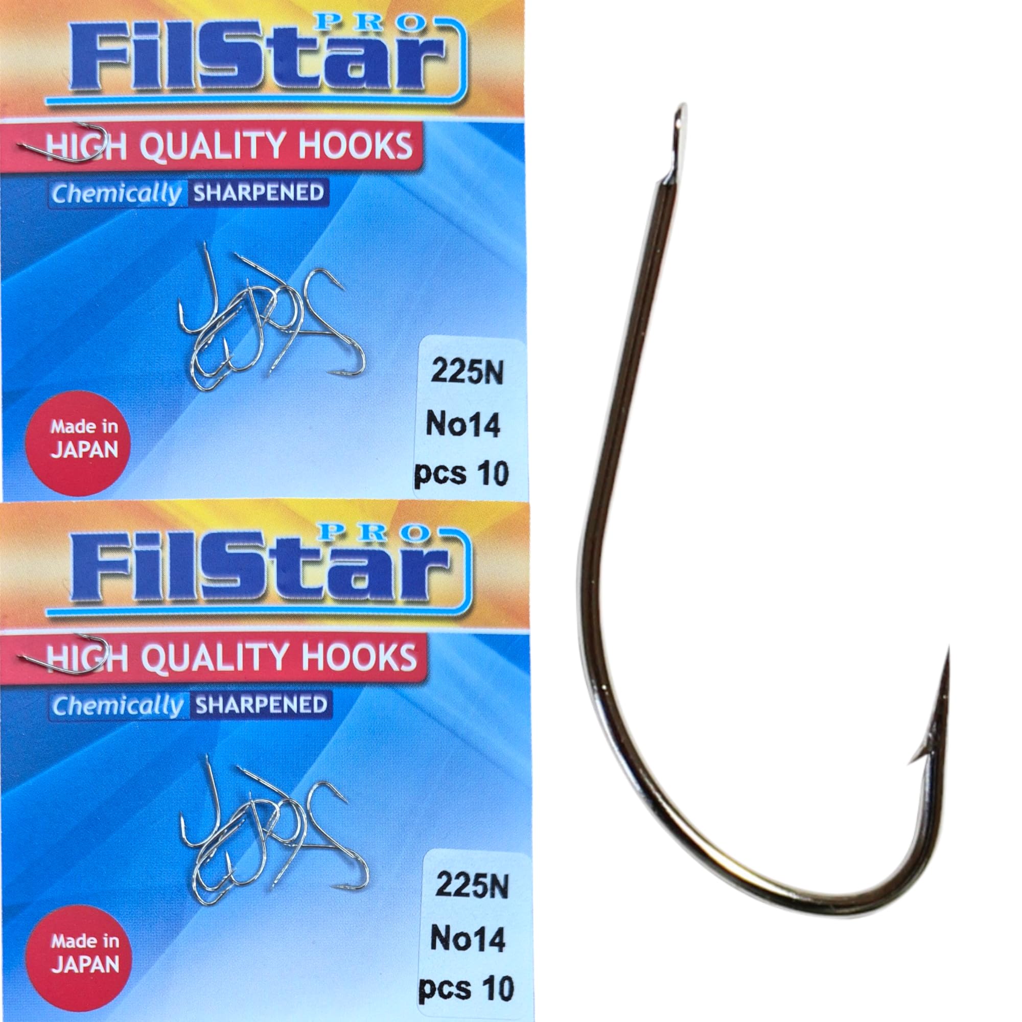 PRO FILSTAR 20 Pieces Fishing Hook Set N14 - Carp Fishing Hooks - Carp Fishing Accessories - Barb Carp Fishing Reversed Hooks - Carp Rigs - Fishing Accessories - Method Feeder - Accessories