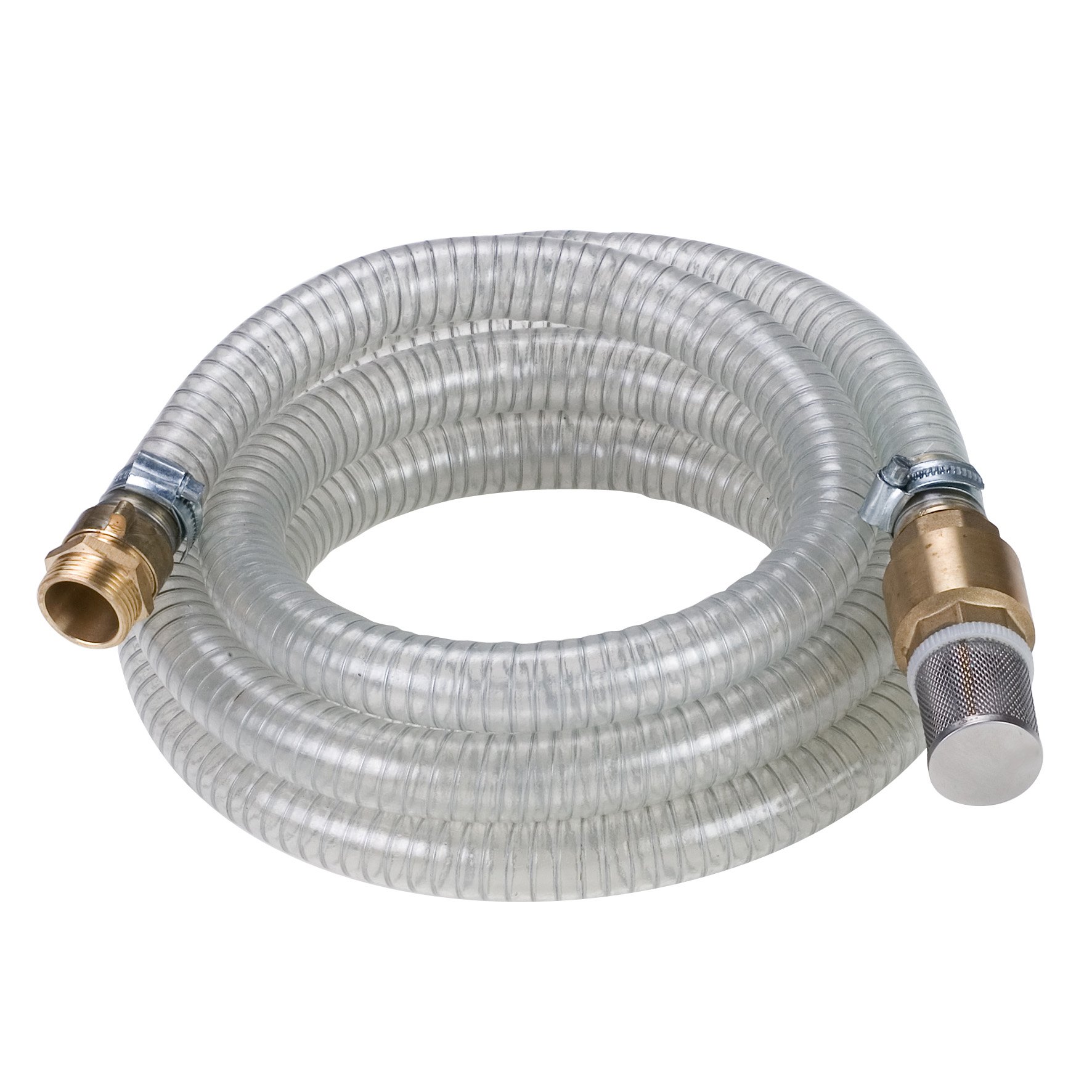Einhell Suction Hose, 4 m, Made of Brass (Pump Accessories, 4 m Length, Brass Connection 42 mm (1 ¼ inch) IG)