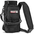 Wild Wolf Outfitters Hiking Water Bottle Carrier Sling - Fits 128 Oz Bottles, Black
