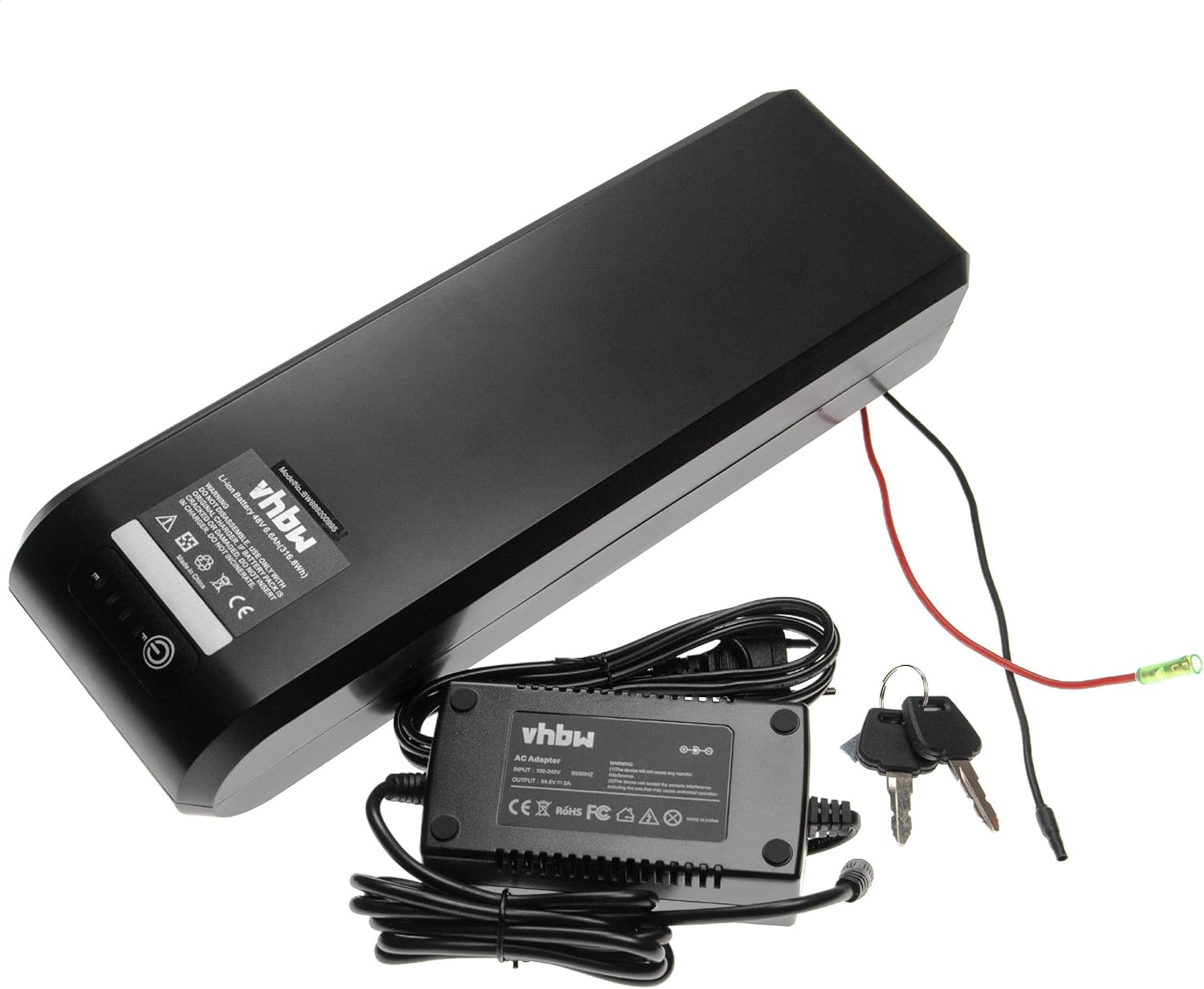 Vhbw Luggage Rack Battery 6 6 Ah 48 V Li Ion Including Charger Suitable For Various E Bikes Electric Bikes Pedelecs Amazon De Sport Freizeit