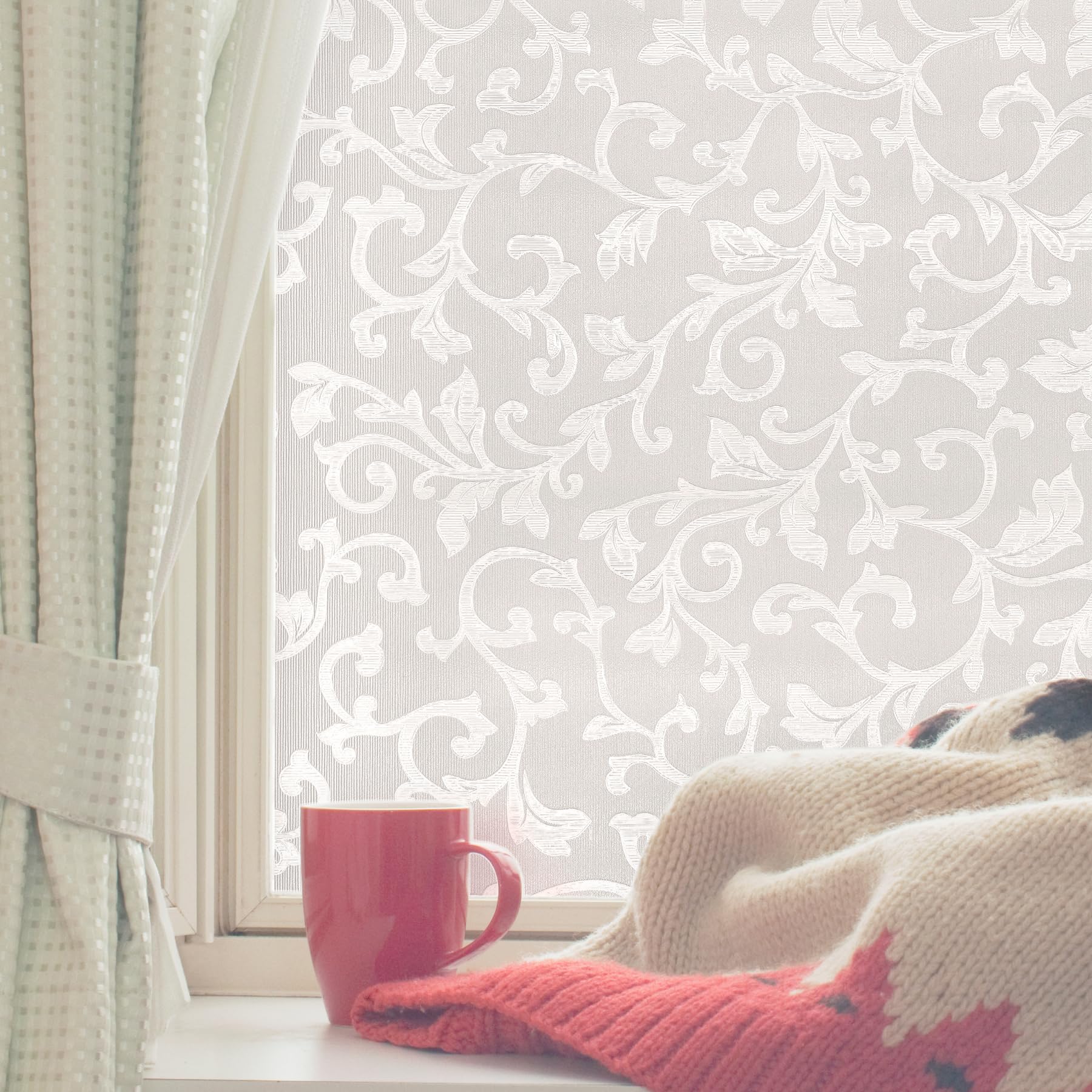 Artscape Tapestry | Decorative Privacy Window Film with Textured Glass Pattern | Non-Adhesive & UV Protection | Easy to Apply & Removable | 61 x 91 cm