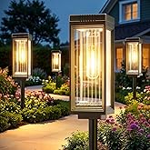 ELECLINK Solar Pathway Lights Outdoor, 8 Pack Upgraded Solar Lights Outdoor Waterproof, Bright Up to 15 Hrs Auto On/Off Garden Light for Yard Patio Lawn Path Walkway Driveway Outside Decor