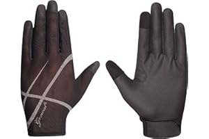 GREWAL EQUESTRIAN Anne, Ladies, Solar Mesh and Synthetic Leather, Equestrian Horse Riding Gloves, Black sz 5-9