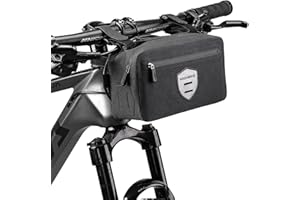 ROCKBROS Bike Handlebar Bag Waterproof Bicycle Storage Basket Bag Cycling Mount Front Frame Bag Bike Pouch with Removable Sho