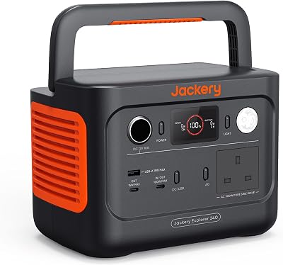 Jackery Explorer 240 v2 Portable Power Station 256Wh LiFePO4 300W AC 100W USB-C