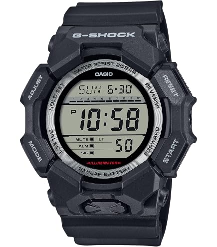 Amazon.com: G-Shock Casio Digital Black Resin Strap Watch - GD-010